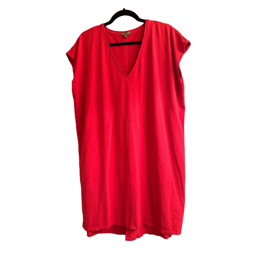 Lilla P Red V-Neck Mini Dress